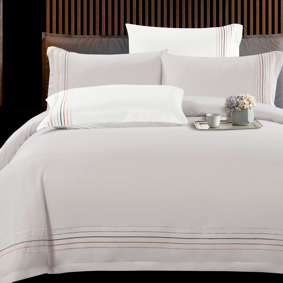 7-piece plain double bedspread
