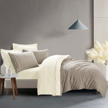 7-piece plain double bedspread