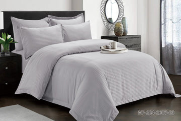 6-piece double bedsheet set, white, without comforter/filling