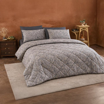 طقم مفرش صيفي قطن 100% مزدوج